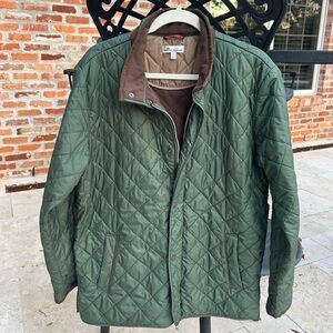 Peter Millar Green Quilted Puffer Jacket